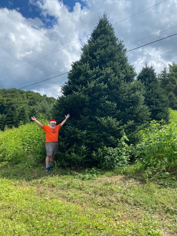 Greg with a tree