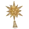 Lit Up Gold Starburst Treetop 11"