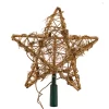 Light Up Rattan Gold Star Treetop